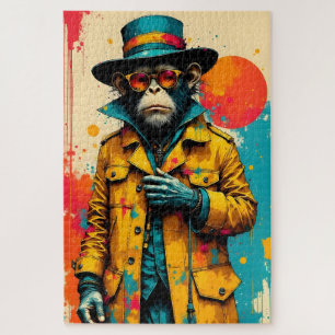 Puzzle Pop Art Monkey