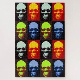 Puzzle Pop Art Skull