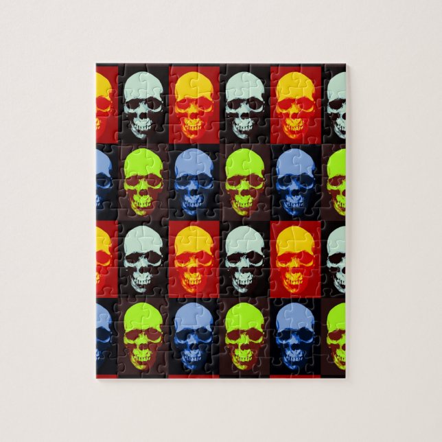 Puzzle Pop Art Skull (Vertical)