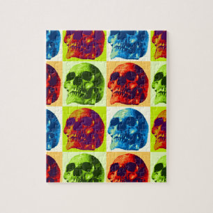 Puzzle Pop Art Skull