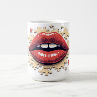 Puzzle Pop Lips Coffee Mug