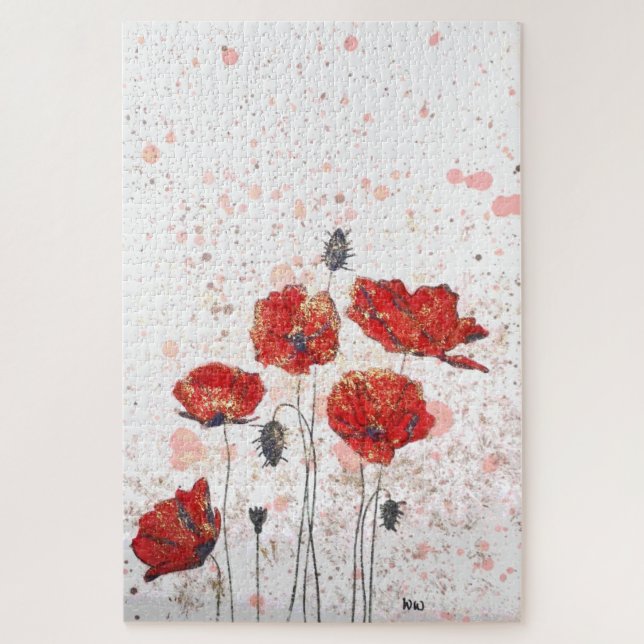 Puzzle Poppy Gold (Vertical)