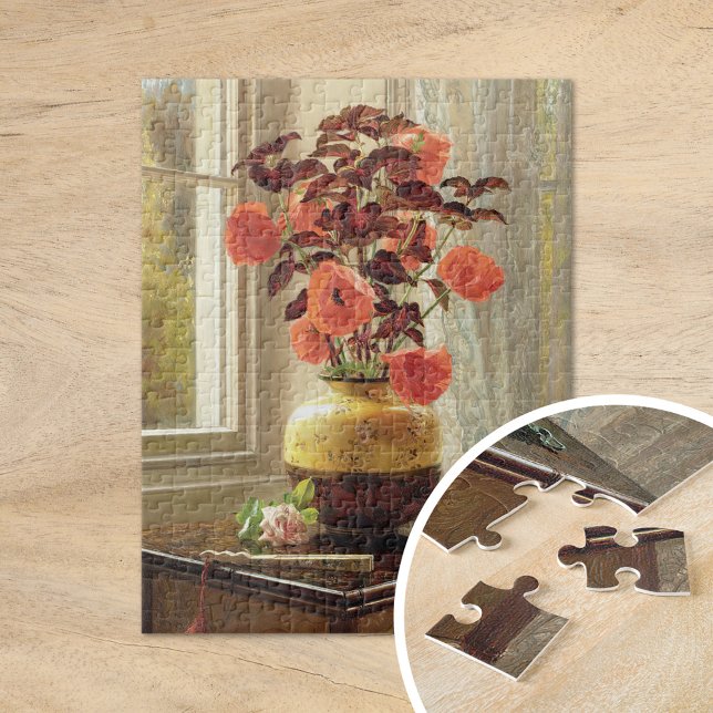 Puzzle Poppy oriental et Coleus | Jessica Hayllar (Créateur téléchargé)