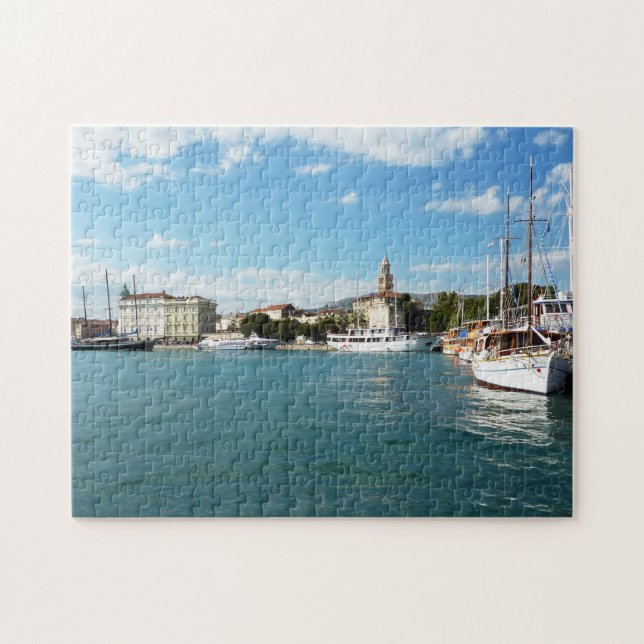 Puzzle Port de la ville de Split - Dalmatie, Croatie (Horizontal)
