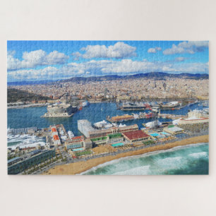 Puzzle Port et ville de Barcelone