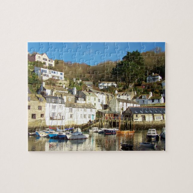 Puzzle Port les Cornouailles Angleterre de Polperro (Horizontal)