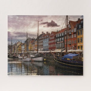 Puzzle Port pittoresque de Copenhague, Danemark