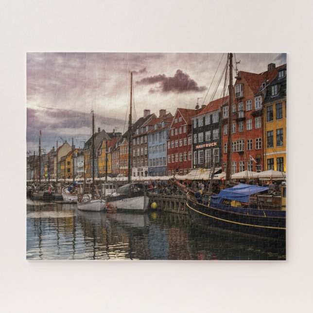 Puzzle Port pittoresque de Copenhague, Danemark (Horizontal)