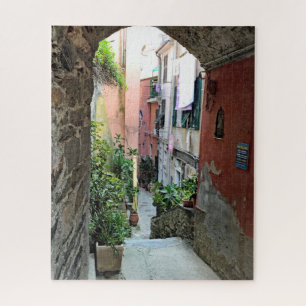 Puzzle Porte à arches roses à Vernazza Italie