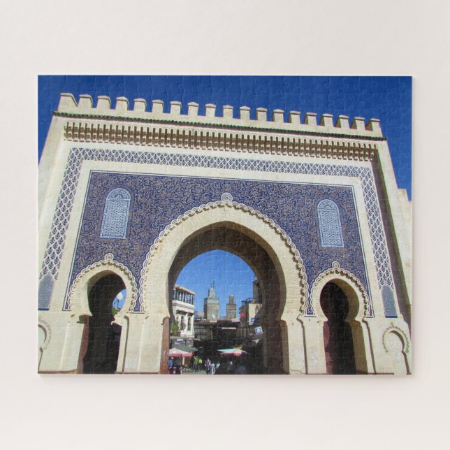 Puzzle porte bleue maroc (Horizontal)