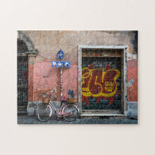 Puzzle Porte colorée du vélo Trastevere