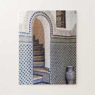 Puzzle Porte en carrelage marocain