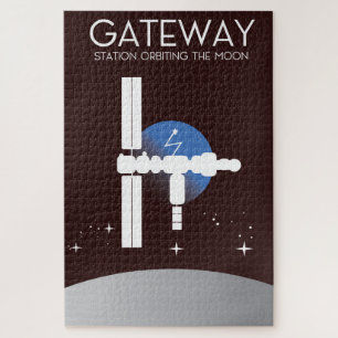Puzzle Porte - Station orbitant la lune