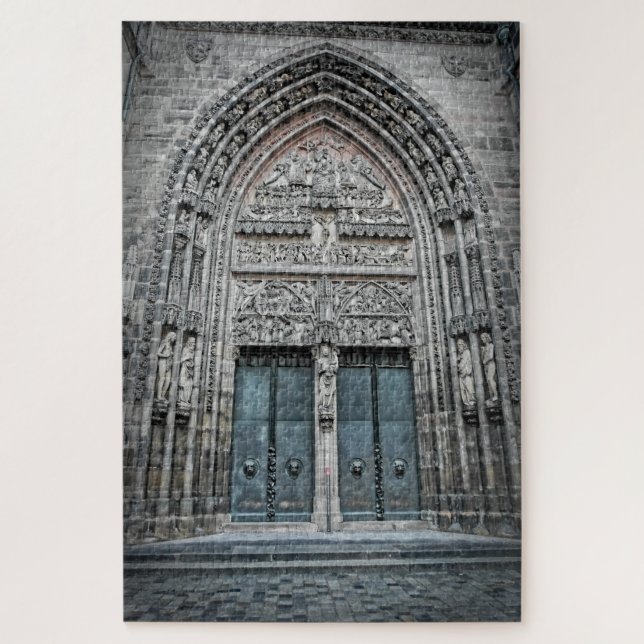Puzzle Portes de la Cathédrale - Nuremberg Allemagne-20x3 (Vertical)