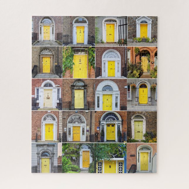 Puzzle Portes jaunes d'Irlande (Vertical)
