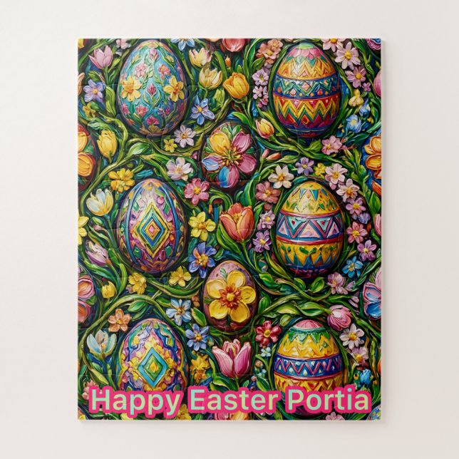 Puzzle PORTIA~ Easter Treats ~ EASTER EGGS FLOWERS ~  (Vertical)