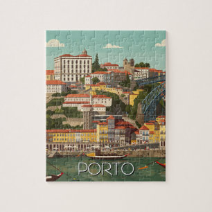 Puzzle Porto Portugal Voyage Abstrait Vintage