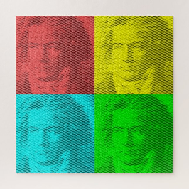 Puzzle Portrait Beethoven En Carré (Vertical)