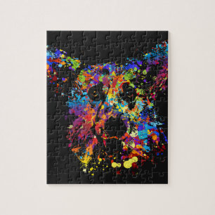 Puzzle Portrait coloré de corgi