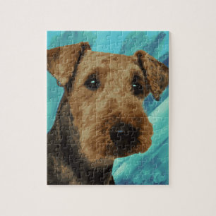 Puzzle Portrait d'Airedale Terrier