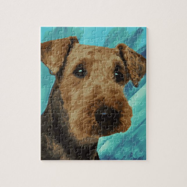 Puzzle Portrait d'Airedale Terrier (Vertical)