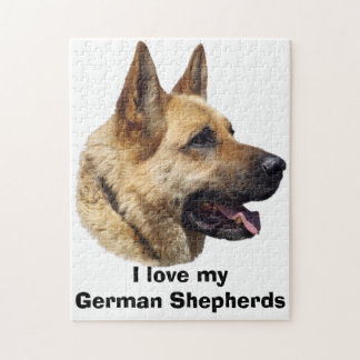 Puzzle Portrait de chien berger allemand alsacien