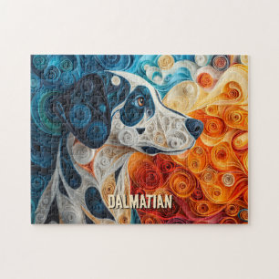 Puzzle Portrait de chien d'art dalmate
