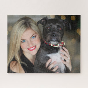 Puzzle Portrait de chien personnalisé moderne pour propri