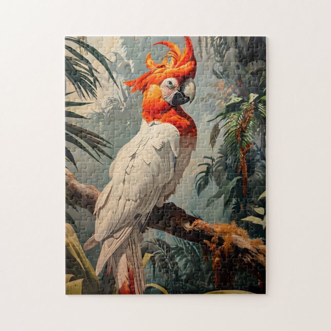 Puzzle Portrait de Cockatoo Vintage (Vertical)