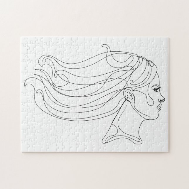 Puzzle Portrait de femme Abstraite, Art moderne (Horizontal)