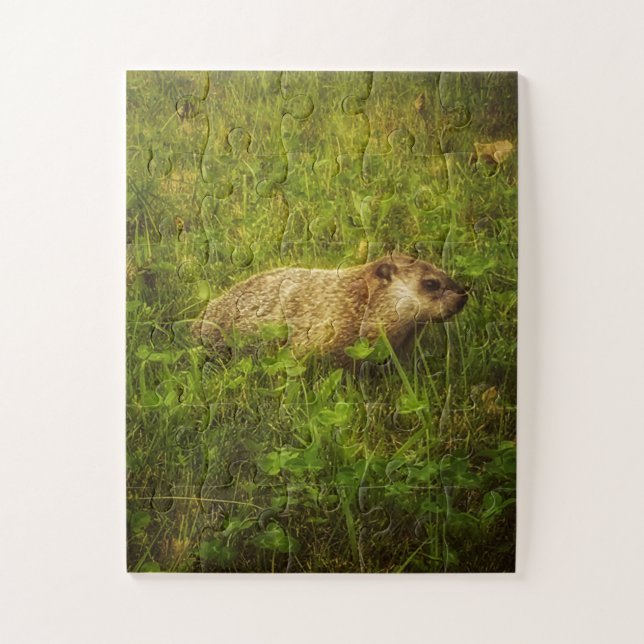 Puzzle Portrait de fond dans un champ (Vertical)