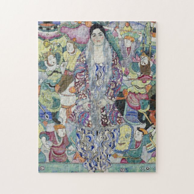 Puzzle Portrait de Friederike Maria par Gustav Klimt (Vertical)