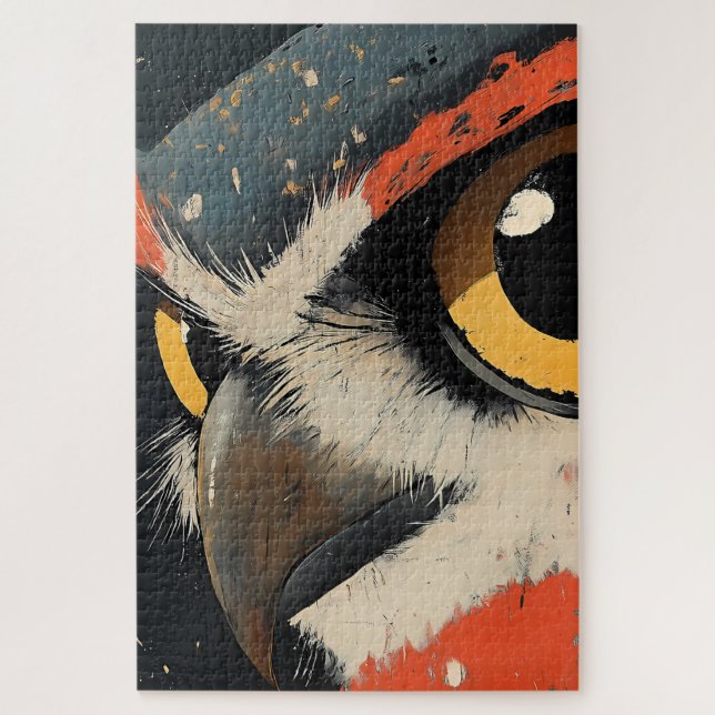 Puzzle Portrait de hibou majestueux (Vertical)