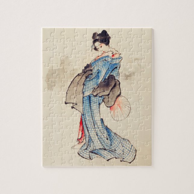 Puzzle Portrait de la femme de Katsushika Hokusai (Vertical)
