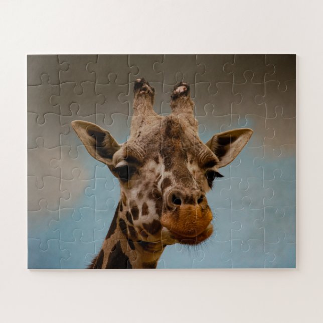 Puzzle Portrait de visage de la Girafe (Horizontal)