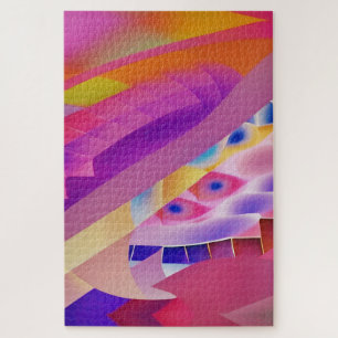 Puzzle Portrait de Wombott - Art abstrait de Ken Gage