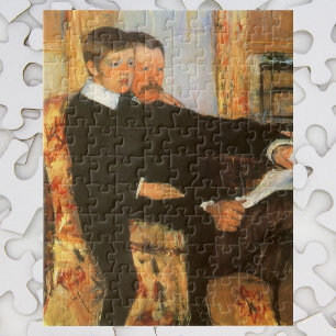 Puzzle Portrait du père vintage et du fils par Mary Cassa