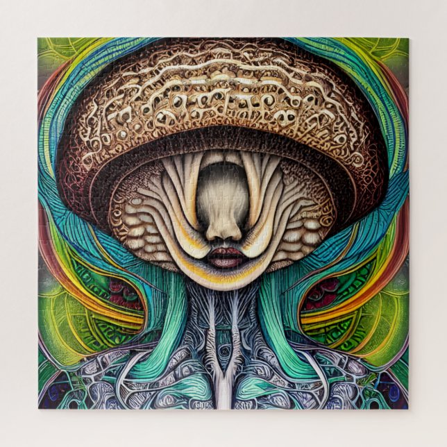 Puzzle Portrait d'un champignon avec des caractéristiques (Vertical)