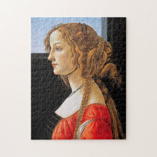 Puzzle Portrait d'une dame, Sandro Botticelli