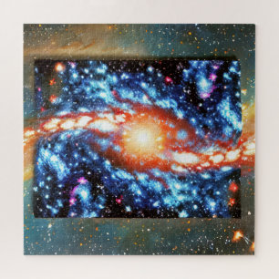 Puzzle Portrait d'une étoile cosmique aléatoire nuit abst