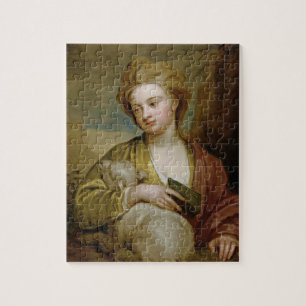 Puzzle Portrait d'une femme comme St Agnès,