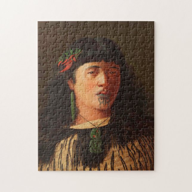 Puzzle "Portrait d'une jeune femme maorie avec Moko (Vertical)