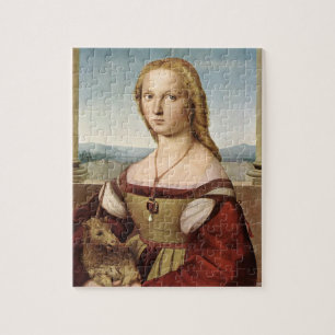 Puzzle Portrait of a Lady with a Unicorn (by Raphael)