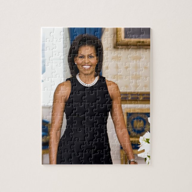 Puzzle Portrait officiel de la Première Dame Michelle Oba (Vertical)