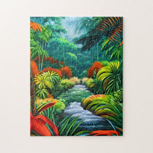 Puzzle Portrait paysager d'une jungle