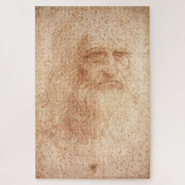 Puzzle Portrait présumé de Léonard de Vinci par lui-même (Vertical)