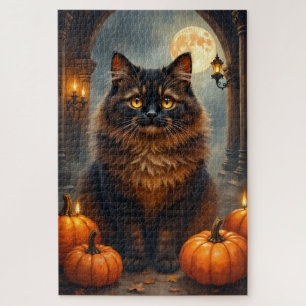 Puzzle Portrait royal d'Halloween de chat persan Art