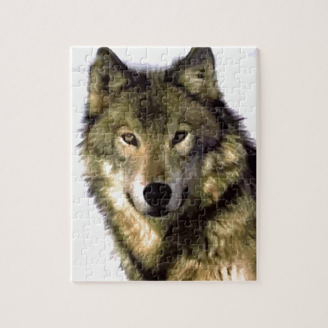 Puzzle Portrait Wolf (Vertical)