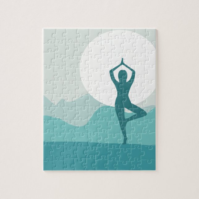 Puzzle Pose d'arbre de yoga (Vertical)