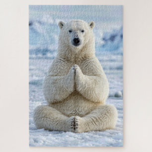 Puzzle Pose de yoga de l'ours polaire